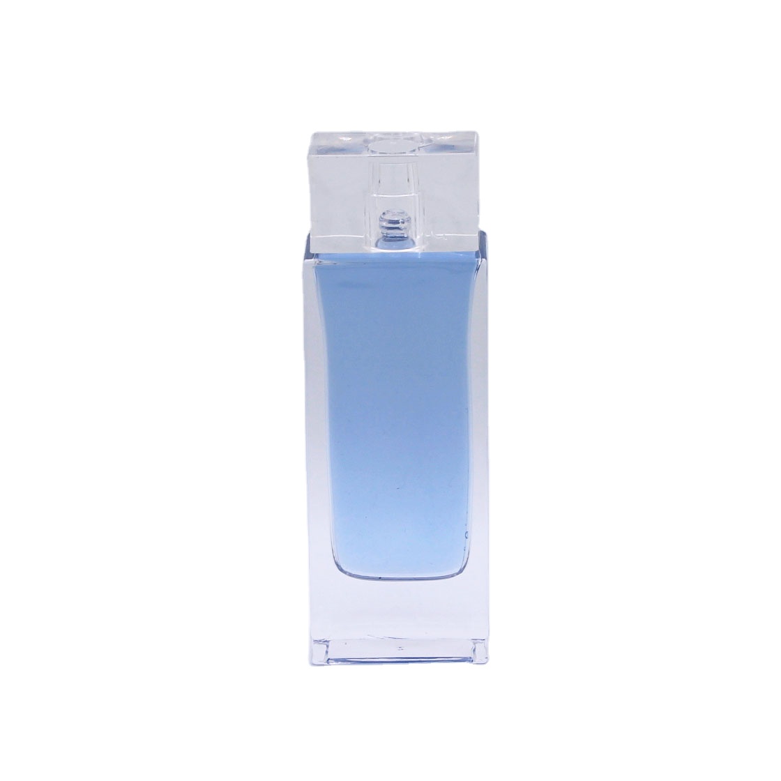 square cylindrical high quality transparent empty perfume glass bottles 