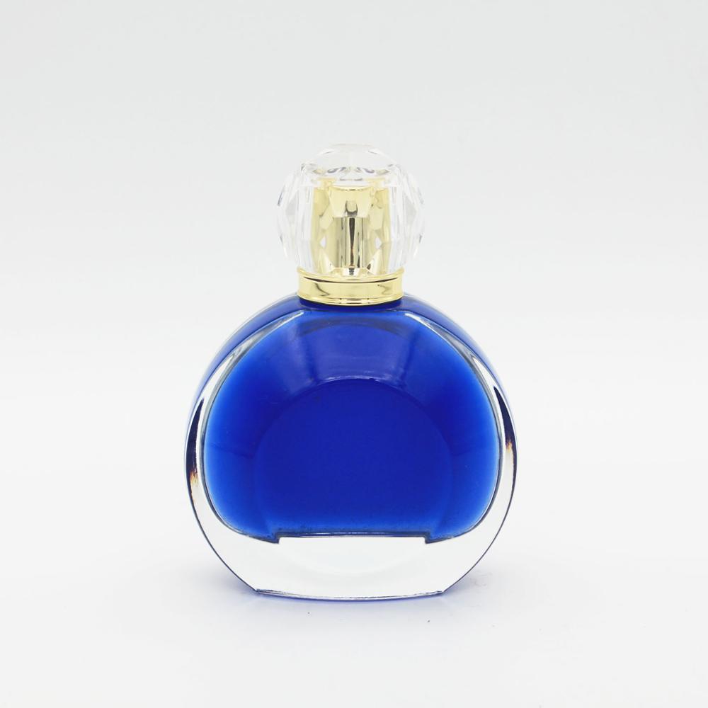 manufacturer high quality clear empty oval round sprayer 100ml glass perfume bottles