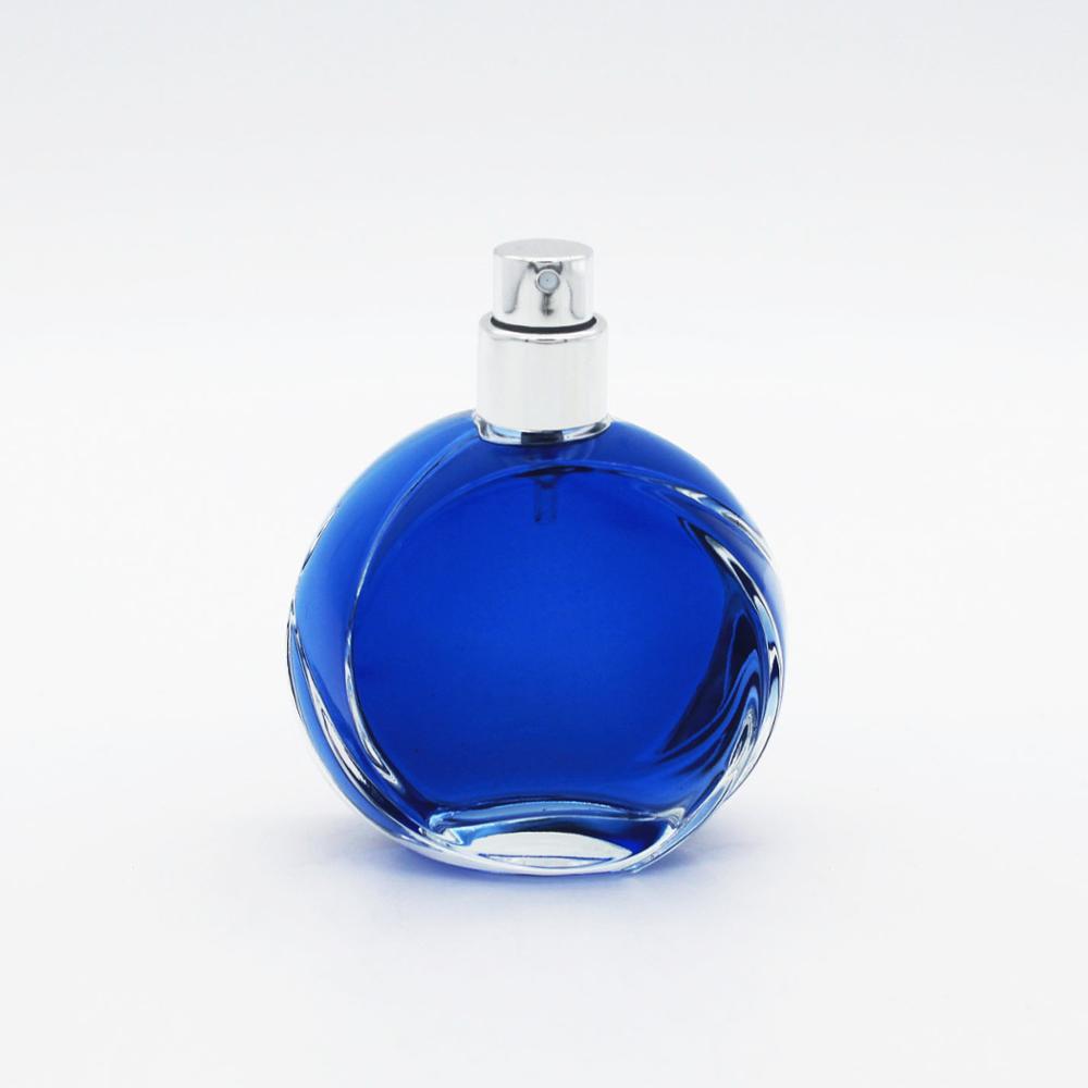 Manufacturer Design Custom Fragrance Round Empty Clear 50ml Perfume Glass Bottle, High Quality