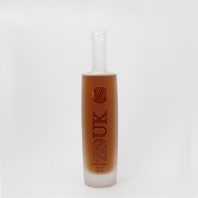 Frosting glass bottle customized printing 