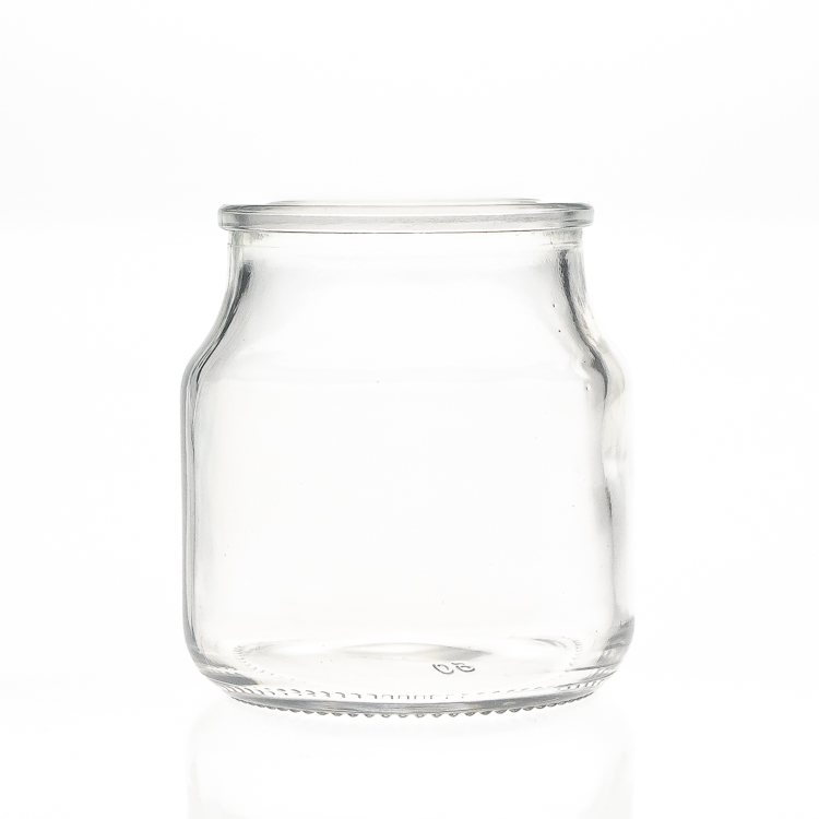 Wholesale 120ml 4oz Round Clear Empty Storage Container Glass Candle Jar with Glass lid