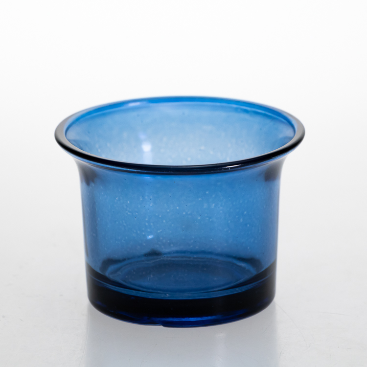 Wholeasle Round 50 ml Glass Blue Candle Jars Cup Small Tea Light candle
