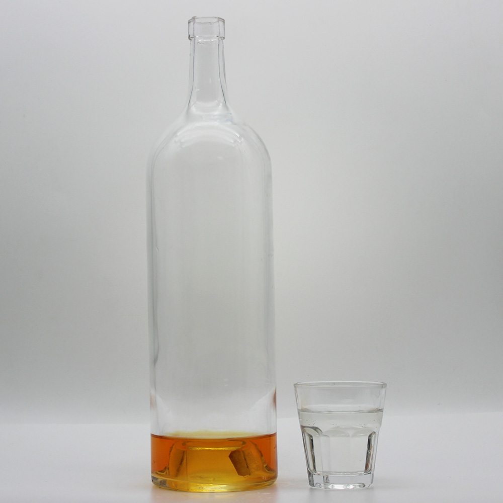 Custom promotional durable using 1500ml bottles beandy whisky glass ...