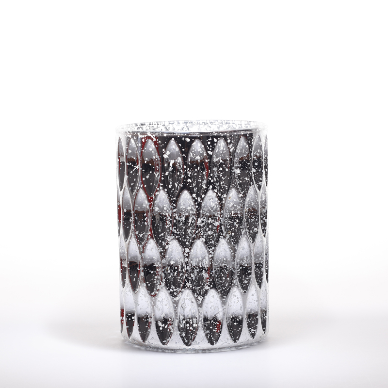 Vintage Home Decor Crystal Glass custom luxury stained candle jars for gift sets