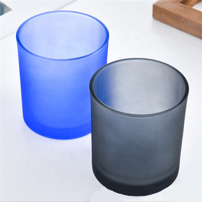 Wholesale matte black candle jars with lids in bulk for home decoration