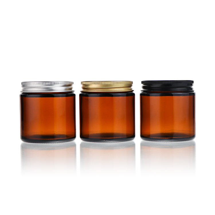 Vintage Decorative Fancy Glass Candle Jar Candle Containers With Metal