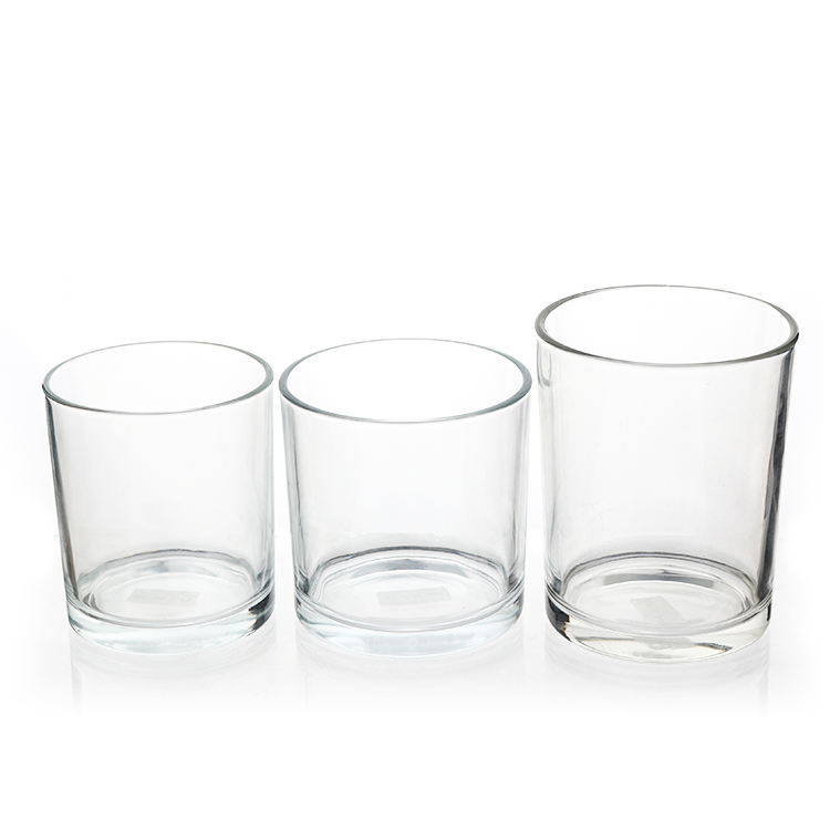 Custom Logo 8 oz 12 oz 14 oz Empty Clear Glass Candle Vessels Jar With  Wooden Lids,High Quality Glass Candle Jar,Glass Candle Jar