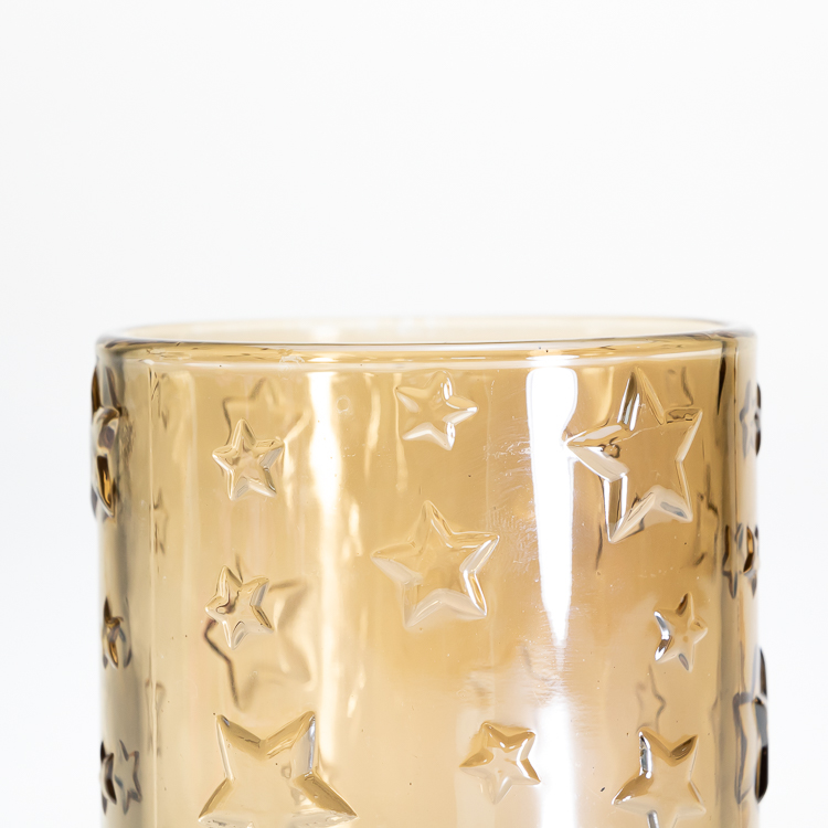 Factory Wholesale glass candle holder coloring glass containers for