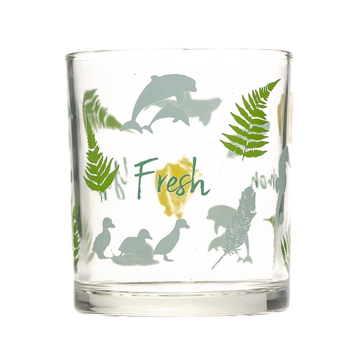 Excellent Quality 250ml Decal Empty Decorative Candle Glass Holder For Home Decor