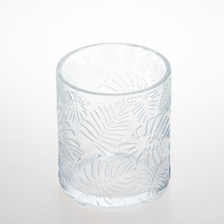 Factory Wholesale glass candle holder coloring glass containers for