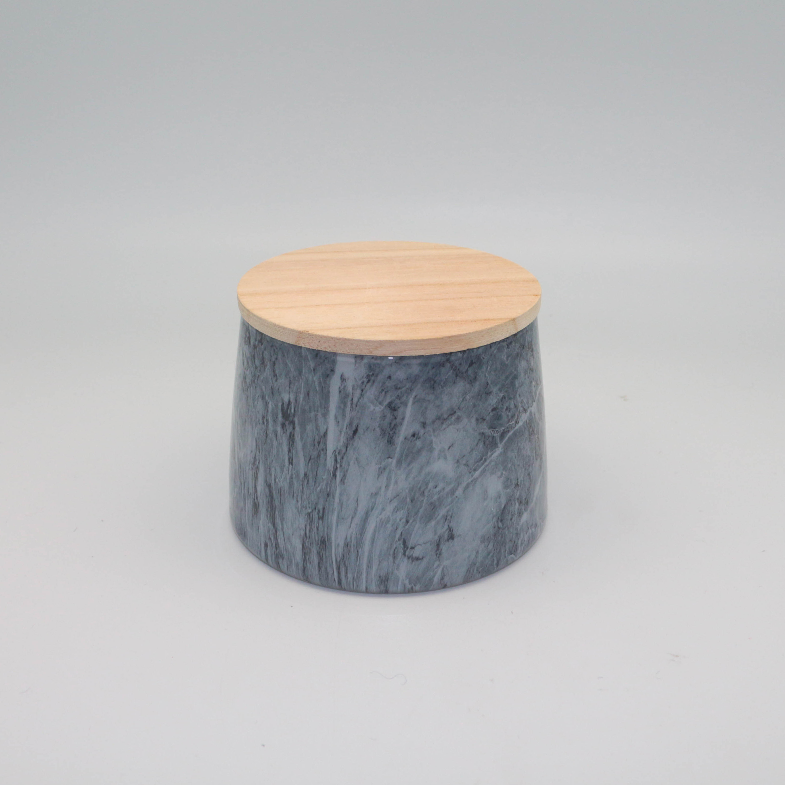 Large Ancient Cut Decorative Crystal Concrete Yufeng Industry Craft Glass Candle Jar With Lid