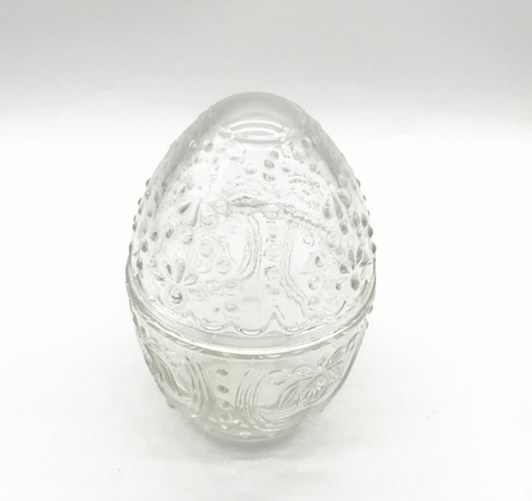 glass egg shape candle holder/candel jars cone shaped glass candle