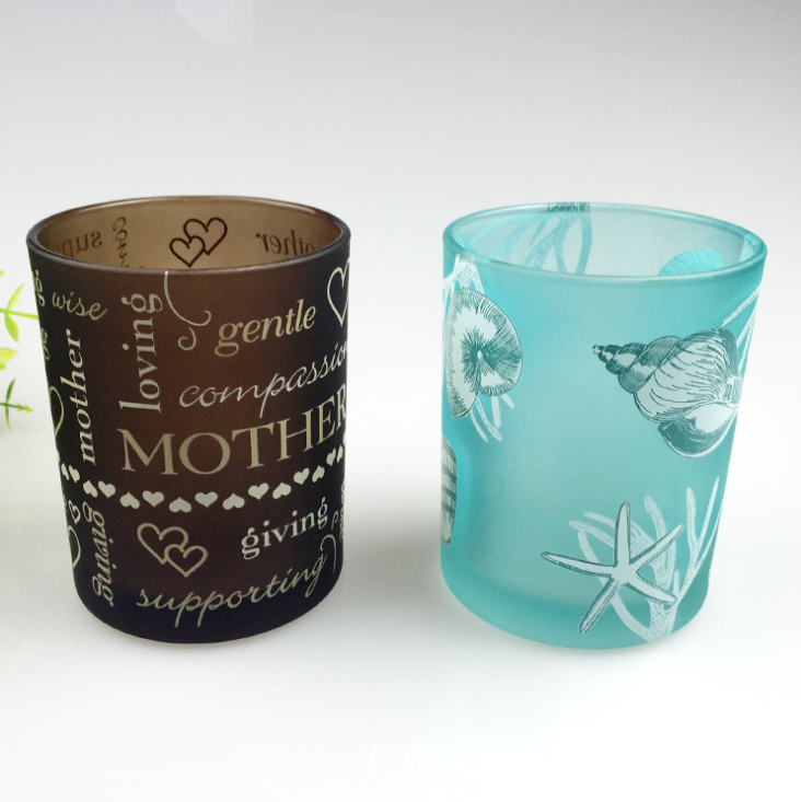 wholesale frosted candle jar 16 oz with lid for candle making