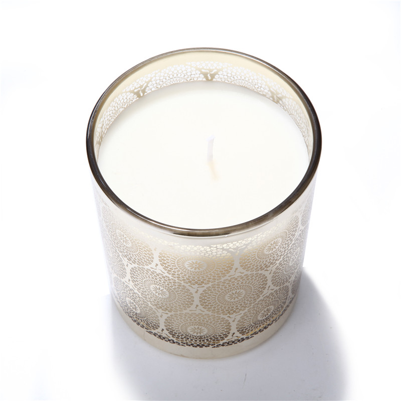 Wholesale luxury glass candle jar candle holder for home decor,High
