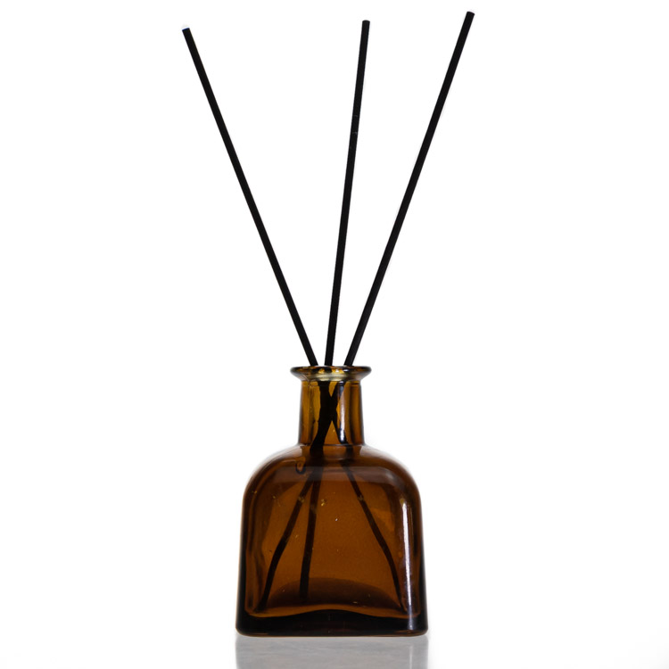 Square Glass Aroma Diffuser Bottle With Long Top Finish