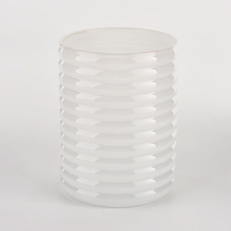 unique stripe glass vessels for candles glossy candle holder wholesale