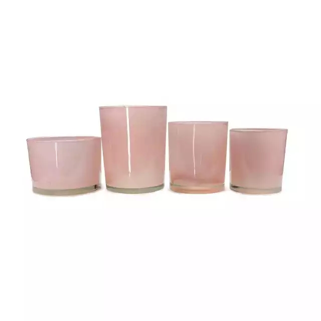 Household adornment use handmade glass candle jar can be used for DIY candles