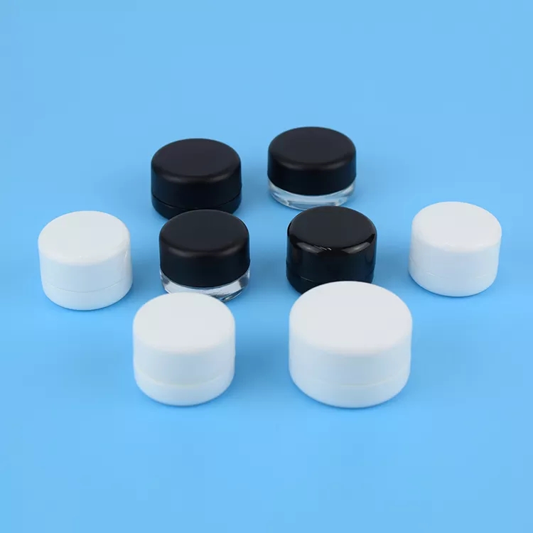 In Stock Uv Round Jar 5ml 7ml 9ml Black White Square Cube Premium Cr ...