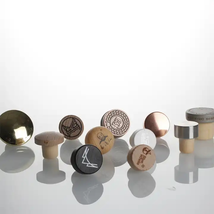 custom bar top t shape bottle wood top synthetic cork bottle stopper for spirits liquor whisky gin rum