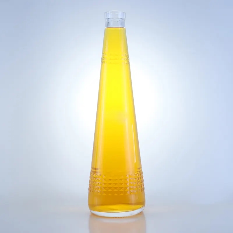 Classic high quality 500ml vodka gin whiskey liquor glass bottle with screw cap