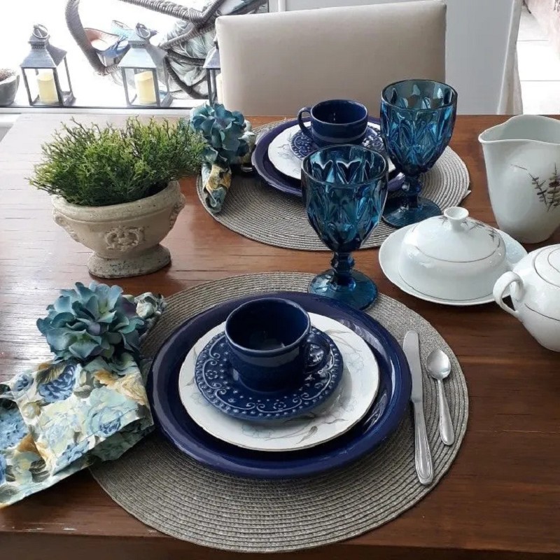 Dishwasher Safe Elegant Diamond Blue Green Vintage Colored Wine Glass