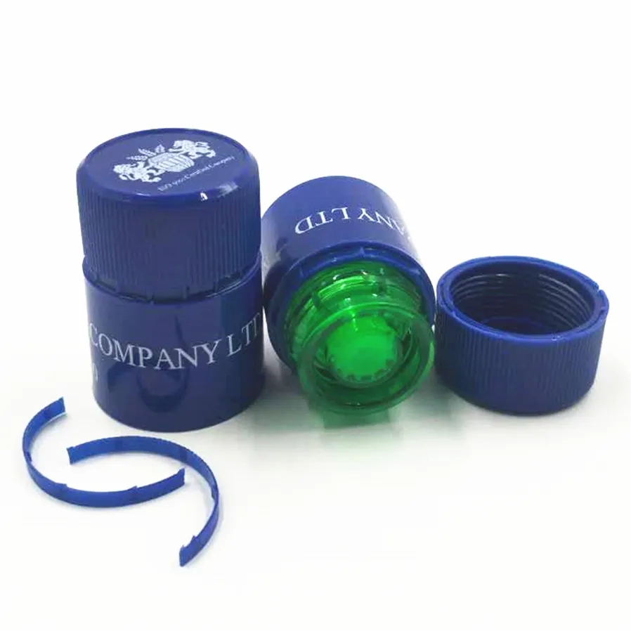 Wholesale NonRefillable Snap On Vodka Tequila Plastic Cap Tamper Evident Liquor Bottle Closure