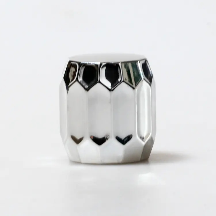 hot selling customized gold silver ABS caps Factory OEM Perfume Bottle Caps Nice design perfume bottle lids ABS material