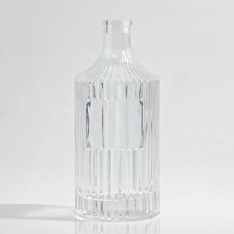 500ml 750ml 1000ml Square Gin Rum Vodka Whisky Glass Bottle