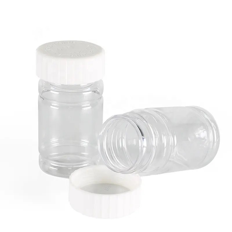 Amber Brown Plastic Medicine Bottle Wholesale Custom Screen Printing