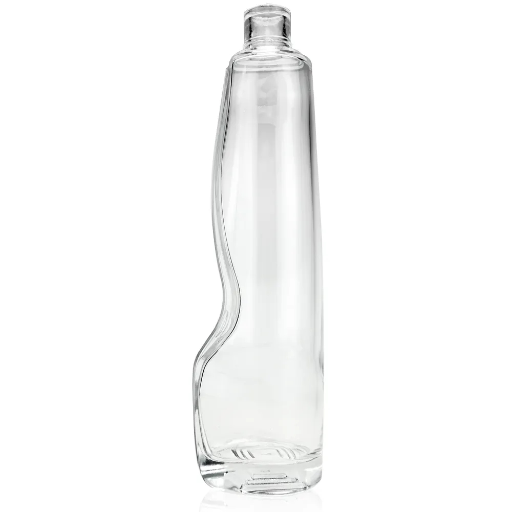Unique Design transparent Tall Round Finger Wine Glass Bottle 1500ml Empty Glass Bottle With thick Bottom