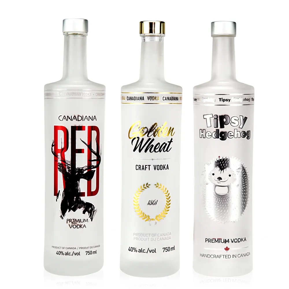 Wholesale glass vodka glass bottles empty 700ml 500ml 750ml 1000ml clear wine whisky nordic glass bottle with cork