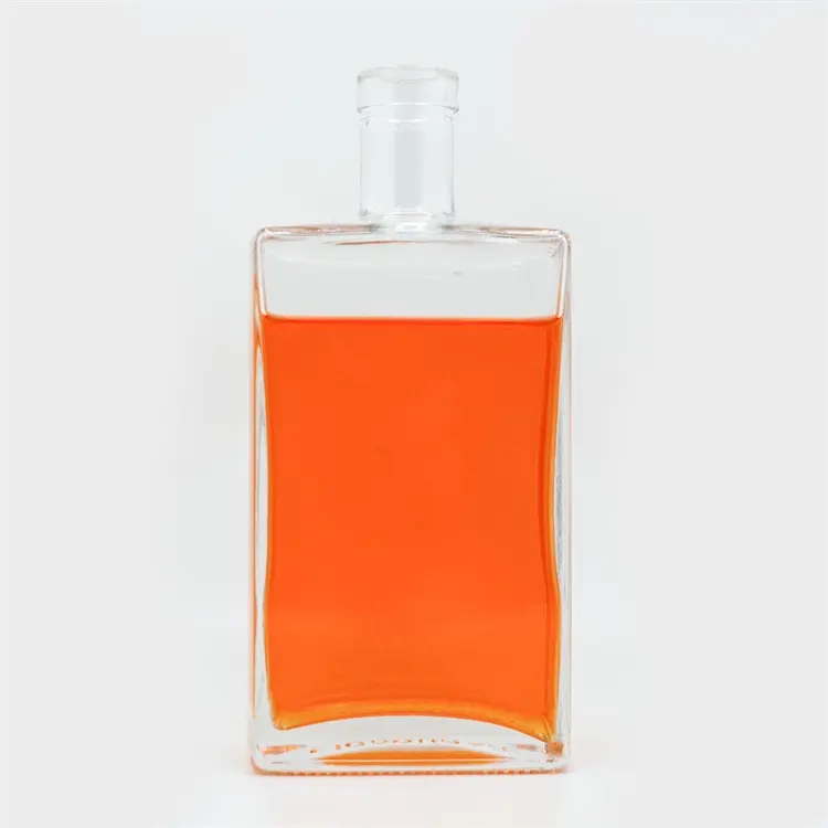 Custom Shape Spirits 100 ml 200 ml 375 ml 500 ml 700 ml 750 ml glass liquor bottle for gin