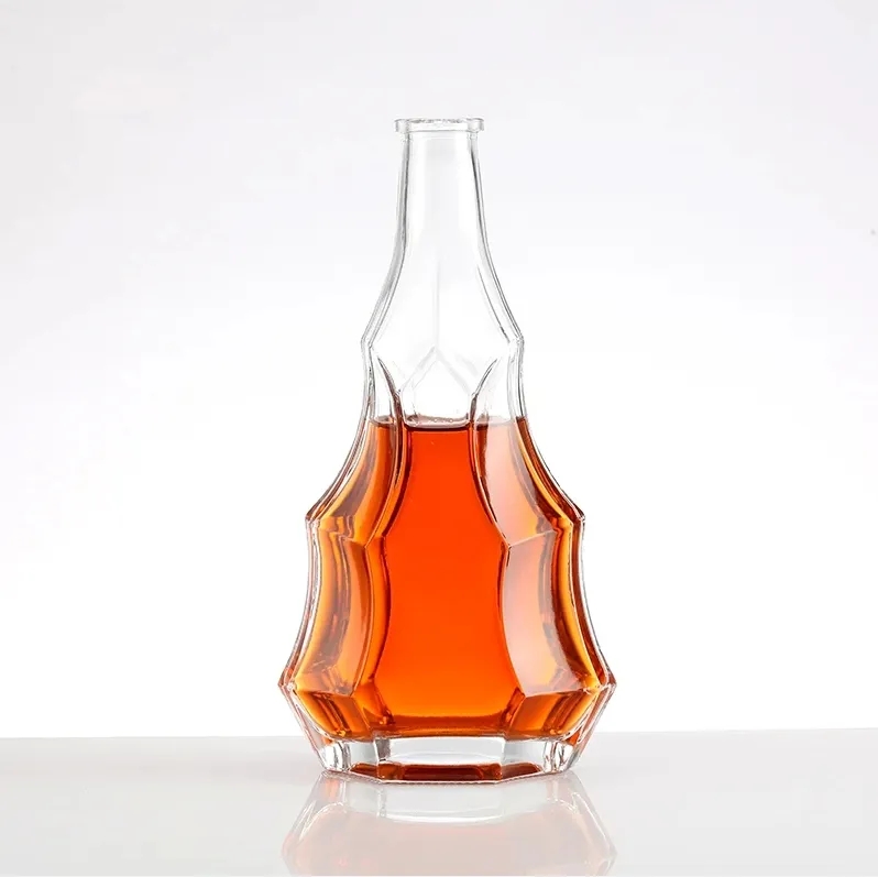 Wholesale Bespoke 700 Ml 500 Ml Rum Whiskey Vodka Gin Spirits Glass Bottle With Cork