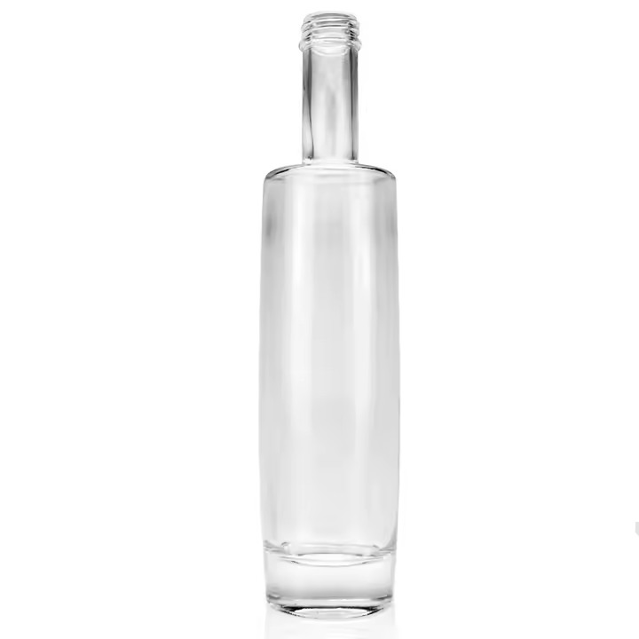 High Quality 750ml Glass Bottle 750ml Clear Round Liquor Bottle