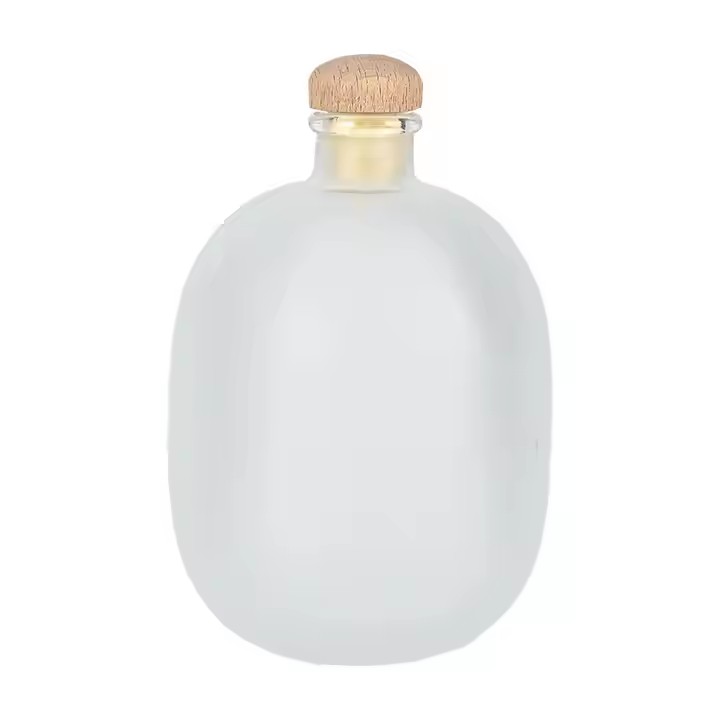 125ml 250ml 500ml Round Glass Liquor Bottle With T-shape cap