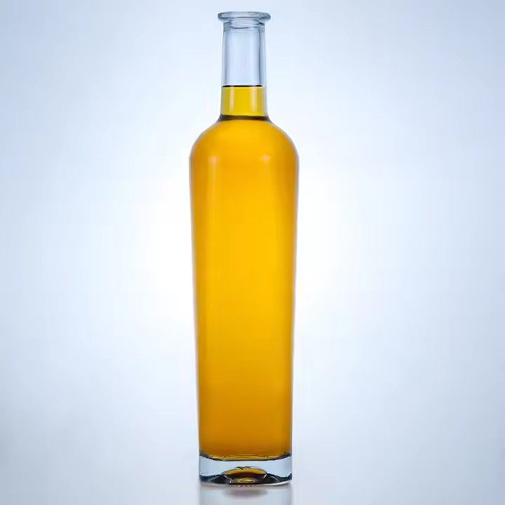 Wholesale Best Selling 700ML Clear Long Neck Glass Bottle Tequila Vodka Mezcal With Cap