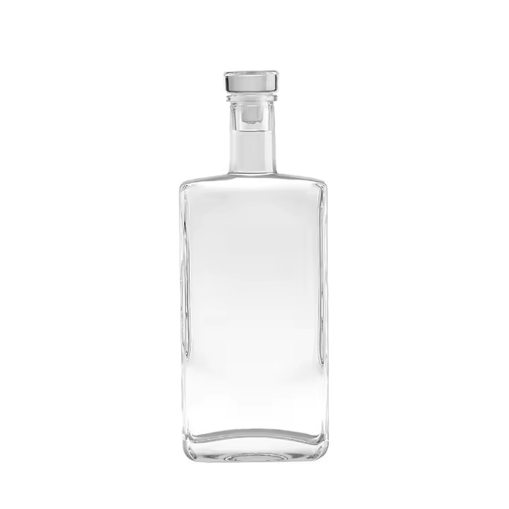 Factory Price Rum Use Clear 750ml Spirit Bottle Wholesale Empty Vodka Bottle Whiskey Bottle