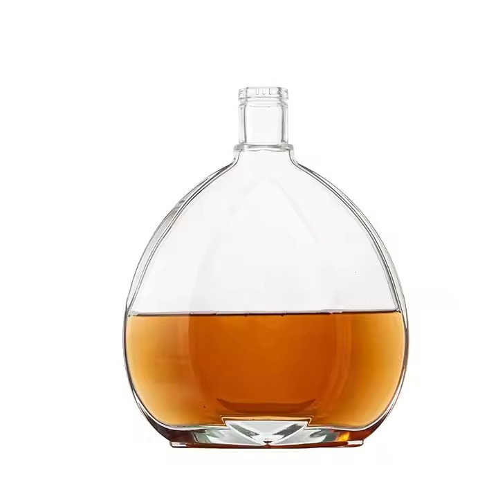 Customized Whiskey 50ml 250ml 500ml 750ml 1000ml Creative Empty Wine Glass Bottle