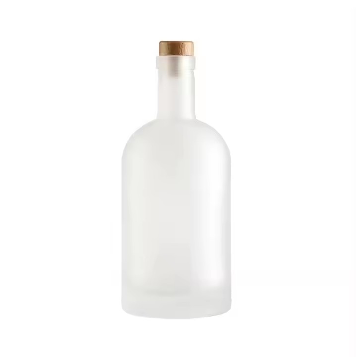 Clear Frosted Empty 500ml 750ml Brandy Whiskey Rum Gin Beverage Wine Glass Bottles