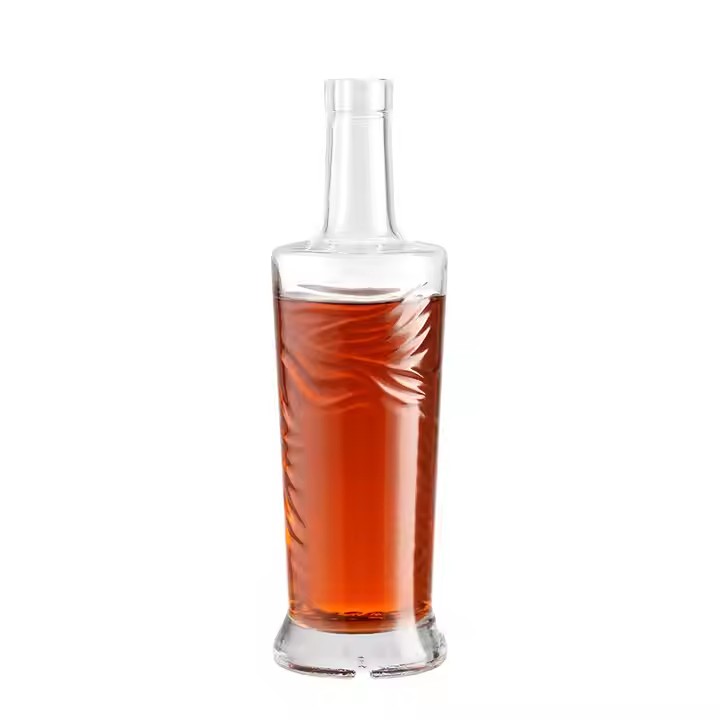 Custom Clear Crystal Whisky Bottle Glass Wine Bottle 750 Ml 700ml 500ml Brandy Xo Bottle