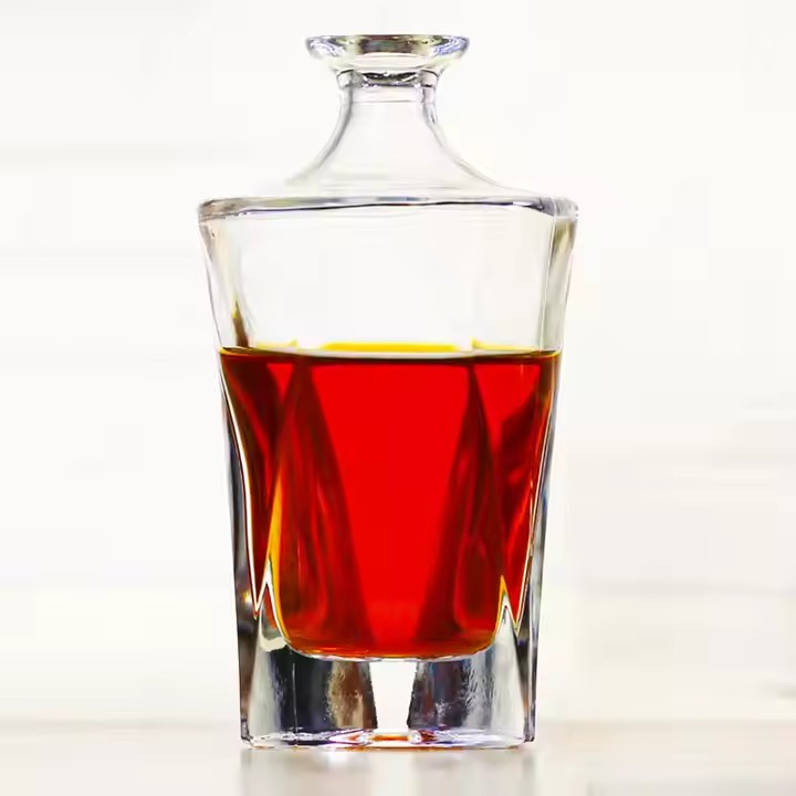 Upscale gin vodka rum brandy glass bottle unique new design 275ml 200ml custom wine bottles