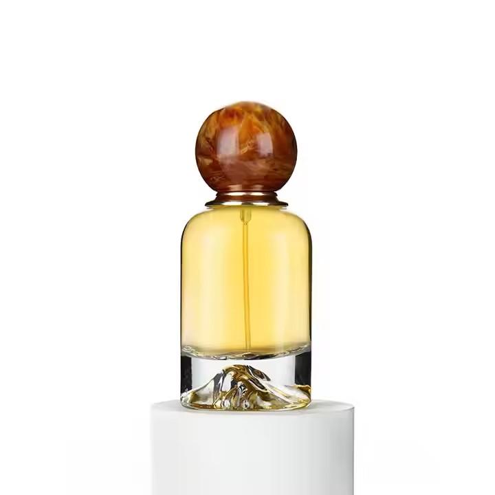30ml 50ml 100ml Luxury Round Glass Perfume Spray Bottle Flacon De Parfum Perfume Bottle with Ball Cap