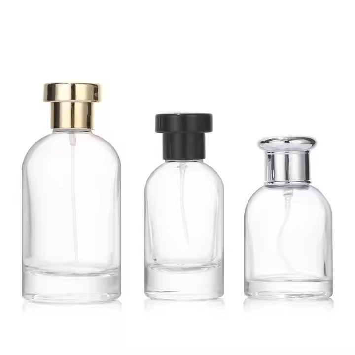 100Ml Empty Perfume Bottles Glass 50Ml Perfume Round Glass Bottles Custom Perfume Bottle With Box Packaging
