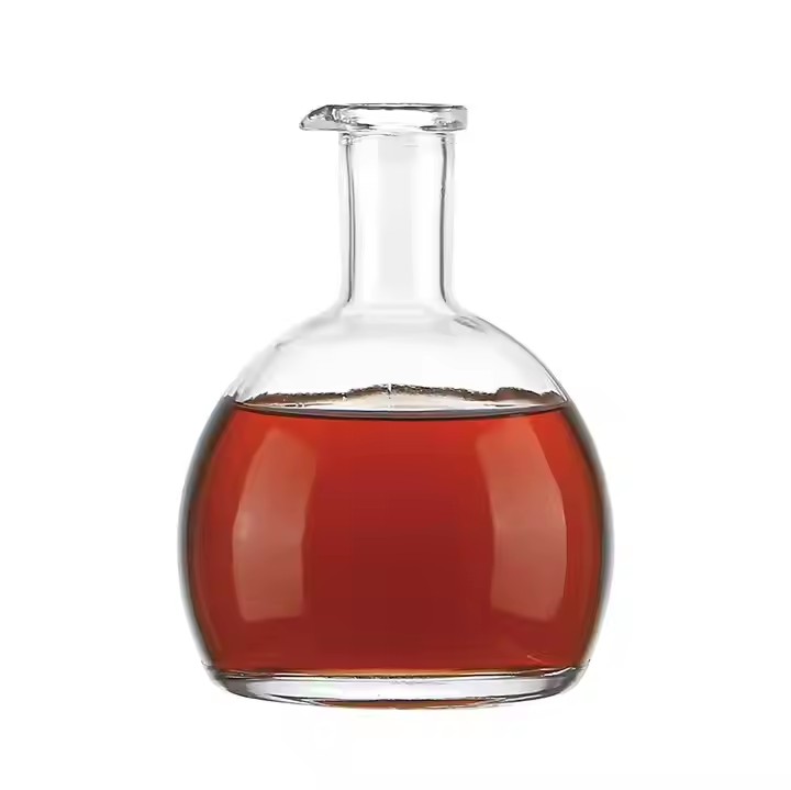 Custom Size 750ml Empty Liquor Bottles Sale Vodka Wine Brandy Whiskey Hand Made Glass Bottle