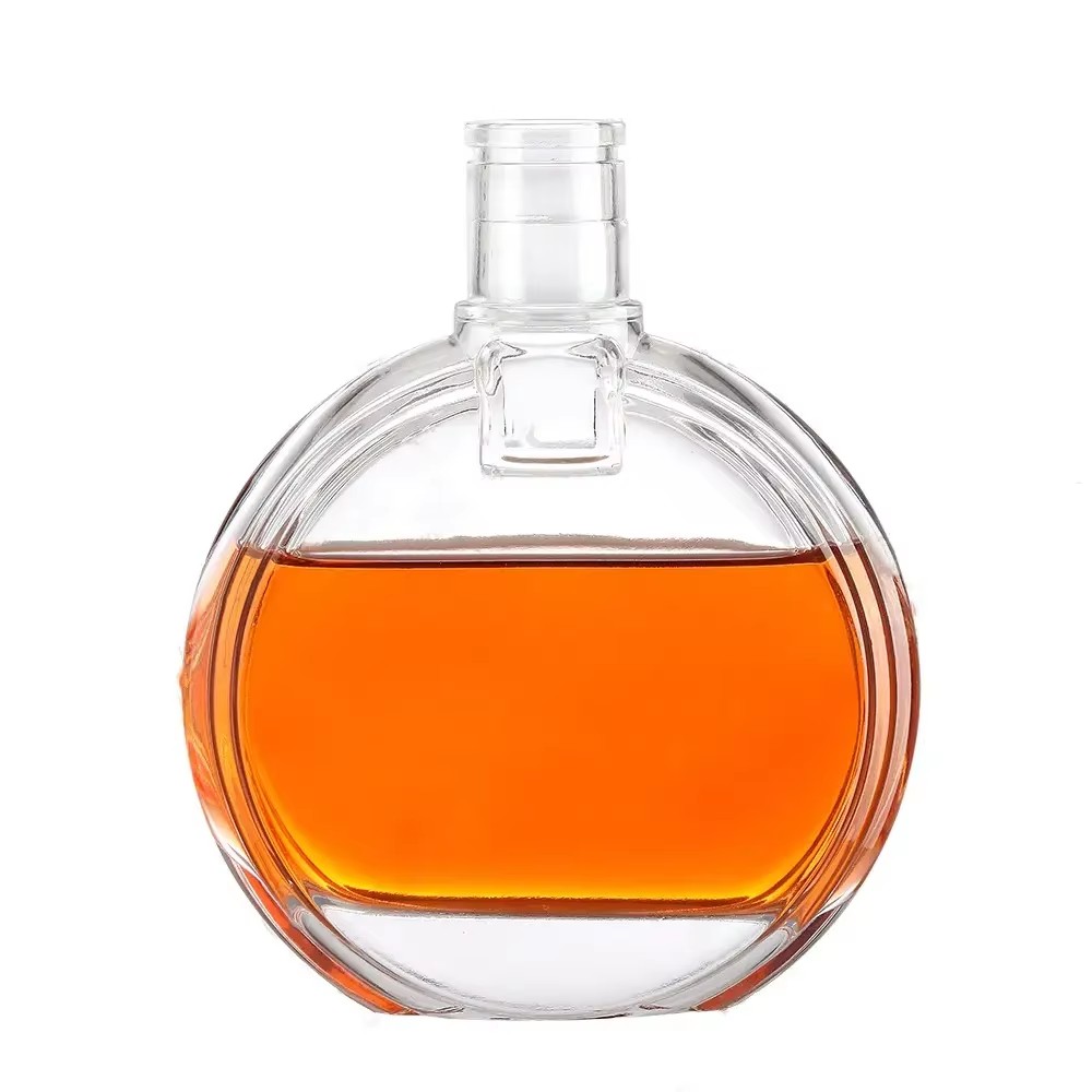 Wholesale Wine Glass Bottle Supplier Custom High Flint Liquor Brandy XO 750ml 500ml Glass Wine Bottle