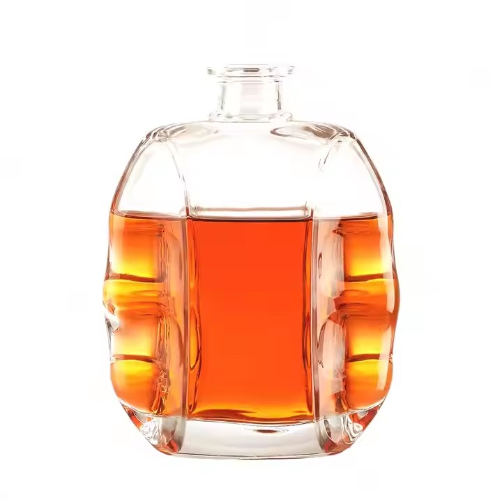 Wholesale Manufacture Supplier Large Bottle Empty Vodka Liquor Gin Rum Tequila Whisky Brandy Spirit Liquor 700 ml Glass Bottle