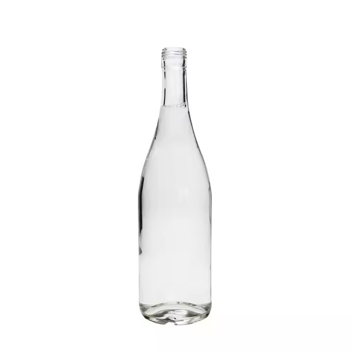 Customized Premium Fancy Design Brandy 750ml Champagne Bottles Colored Electroplated Glass Sparkling Wine Bottle