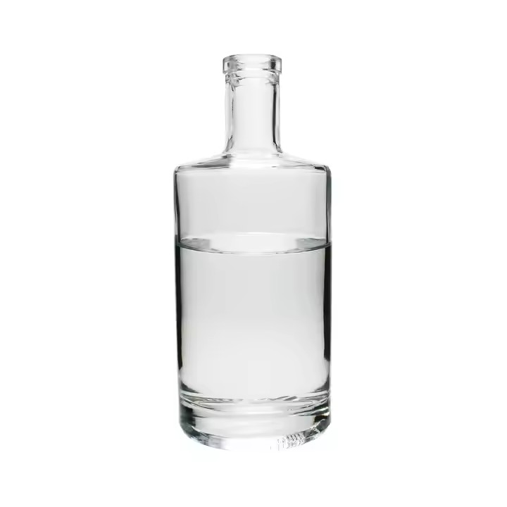 Premium 750ml Whisky Vodka Glass Bottle Empty Decal Surface Gin Rum Spirits Liquor Bottle With Cork Cap