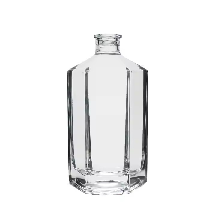 Custom Premium Whisky Rum Liquor Gin Spirit Glass Bottles clear Whiskey Bottle Directly Supplied by Manufacturer Vodka Bottle