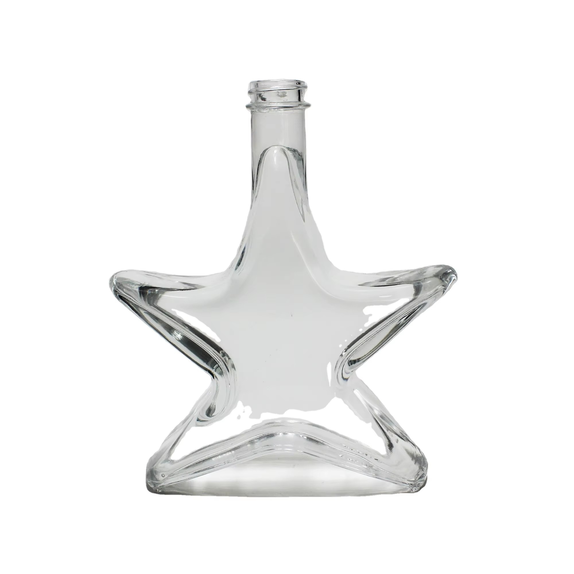 Wholesale Factory Price High Quality 350ml/500ml Super Flint Glass Bottle for Whisky Vodka Brandy Spirits with Cork